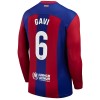 Camisola FC Barcelona Gavi 6 Manga Comprida Homen Equipamento 1ª 23/24