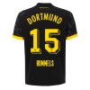 Camisola Borussia Dortmund Hummels 15 Homen Equipamento 2ª 23/24