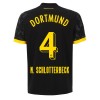 Camisola Borussia Dortmund N. Schlotterbeck 4 Homen Equipamento 2ª 23/24