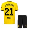 Camisola + Calções Borussia Dortmund Malen 21 Criança Equipamento 1ª 23/24