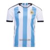 Camisola Argentina 3 Star Homen Equipamento 1ª Mundial 2022