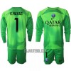 Camisola + Calções Guarda-Redes Paris Saint-Germain Keylor Navas 1 Criança Manga Comprida Equipamento 1ª 22/23