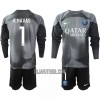 Camisola + Calções Guarda-Redes Paris Saint-Germain Keylor Navas 1 Criança Manga Comprida Equipamento 3ª 22/23