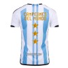 Camisola Champions Argentina 3 Star Homen Equipamento 1ª Mundial 2022
