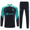 Barcelona Kit Criança Sweat de Treino Quarto-Zíper 23/24 Preta