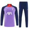 Liverpool Kit Criança Sweat de Treino Quarto-Zíper 23/24 Roxo