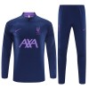 Liverpool Kit Homen Sweat de Treino Quarto-Zíper 23/24 Navy