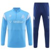 Olympique de Marseille Kit Criança Sweat de Treino Quarto-Zíper 23/24 Azul