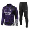 Real Madrid Kit Dragon Criança Sweat de Treino Quarto-Zíper 23/24 Roxo