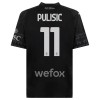 Camisola AC Milan Christian Pulisic 11 Homen Equipamento 4ª 23/24 Preta