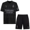 Camisola + Calções AC Milan Criança Equipamento 4ª 23/24 Preta