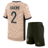 Camisola + Calções Paris Saint-Germain Hakimi 2 Jordan Criança Equipamento 4ª 23/24