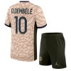 Camisola + Calções Paris Saint-Germain O. Dembele 10 Jordan Criança Equipamento 4ª 23/24