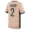 Camisola Paris Saint-Germain Hakimi 2 Jordan Homen Equipamento 4ª 23/24