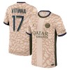 Camisola Paris Saint-Germain Vitinha 17 Jordan Homen Equipamento 4ª 23/24