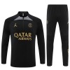 Paris Saint-Germain Kit Criança Sweat de Treino Quarto-Zíper 23/24 Preta