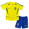 Camisola + Calções Brasil 2002-2003 Retro Criança Equipamento 1ª