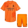 Camisola + Calções Guarda-Redes Real Madrid Criança Equipamento 4ª 23/24 Laranja