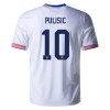 Camisola Estados Unidos Pulisic 10 Homen Equipamento 1ª 2024