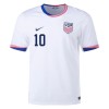 Camisola Estados Unidos Pulisic 10 Homen Equipamento 1ª 2024