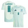 Camisola México Santiago Gimenez 11 Homen Equipamento 2ª 2024