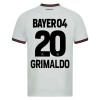 Camisola Bayer 04 Leverkusen Alejandro Grimaldo 20 Homen Equipamento 2ª 23/24