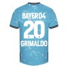 Camisola Bayer 04 Leverkusen Alejandro Grimaldo 20 Homen Equipamento 3ª 23/24