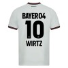 Camisola Bayer 04 Leverkusen Florian Wirtz 10 Homen Equipamento 2ª 23/24