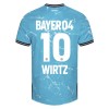 Camisola Bayer 04 Leverkusen Florian Wirtz 10 Homen Equipamento 3ª 23/24