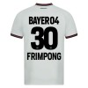 Camisola Bayer 04 Leverkusen Jeremie Frimpong 30 Homen Equipamento 2ª 23/24