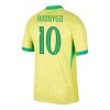 Camisola Brasil Rodrygo 10 Homen Equipamento 1ª 2024