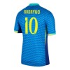 Camisola Brasil Rodrygo 10 Homen Equipamento 2ª 2024