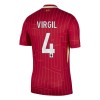 Camisola Liverpool Virgil 4 Homen Equipamento 1ª 24/25