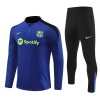 Barcelona Homen Sweat de Treino Quarto-Zíper 24/25 Azul