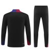 Barcelona Homen Sweat de Treino Quarto-Zíper 24/25 Preta