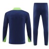 Brasil Criança Sweat de Treino Quarto-Zíper 24/25 Navy