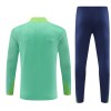 Brasil Homen Sweat de Treino Quarto-Zíper 24/25 Verde