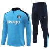 Chelsea Criança Sweat de Treino Quarto-Zíper 24/25 Azul