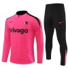 Chelsea Homen Sweat de Treino Quarto-Zíper 24/25 Rosa