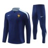 França Criança Sweat de Treino Quarto-Zíper 24/25 Navy