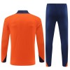 Holanda Homen Sweat de Treino Quarto-Zíper 24/25 Laranja