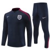 Inglaterra Homen Sweat de Treino Quarto-Zíper 24/25 Preta