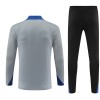 Inter Milan Homen Sweat de Treino Quarto-Zíper 24/25 Cinza