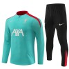 Liverpool Criança Sweat de Treino Quarto-Zíper 24/25 Verde