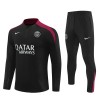 Paris Saint-Germain Criança Sweat de Treino Quarto-Zíper 24/25 Preta