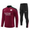 Paris Saint-Germain Criança Sweat de Treino Quarto-Zíper 24/25 Vermelha