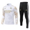 Real Madrid Criança Sweat de Treino Quarto-Zíper 24/25 Branca