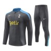 Tottenham Hotspur Homen Sweat de Treino Quarto-Zíper 24/25 Preta