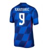 Camisola Croácia Kramaric 9 Homen Equipamento 2ª Euro 2024