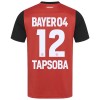 Camisola Bayer 04 Leverkusen Edmond Tapsoba 12 Homen Equipamento 1ª 24/25